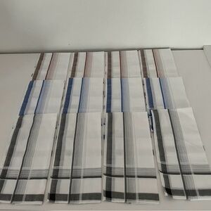 FATİH 100% Cotton Handkerchief Set – 12 Pieces